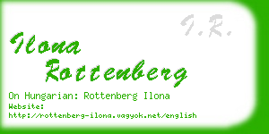 ilona rottenberg business card